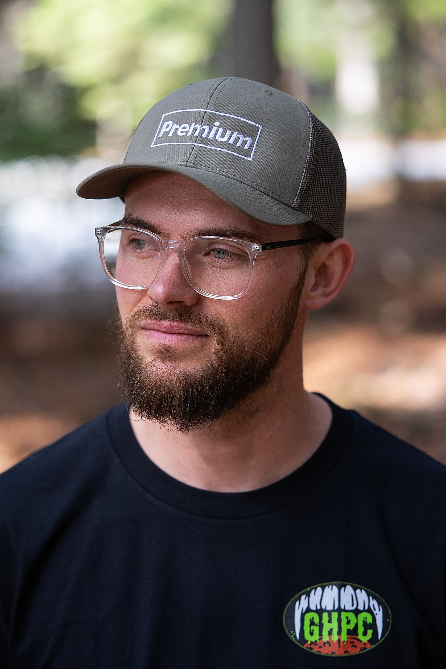 PREMIUM EMBROIDERED GREEN TRUCKER HAT