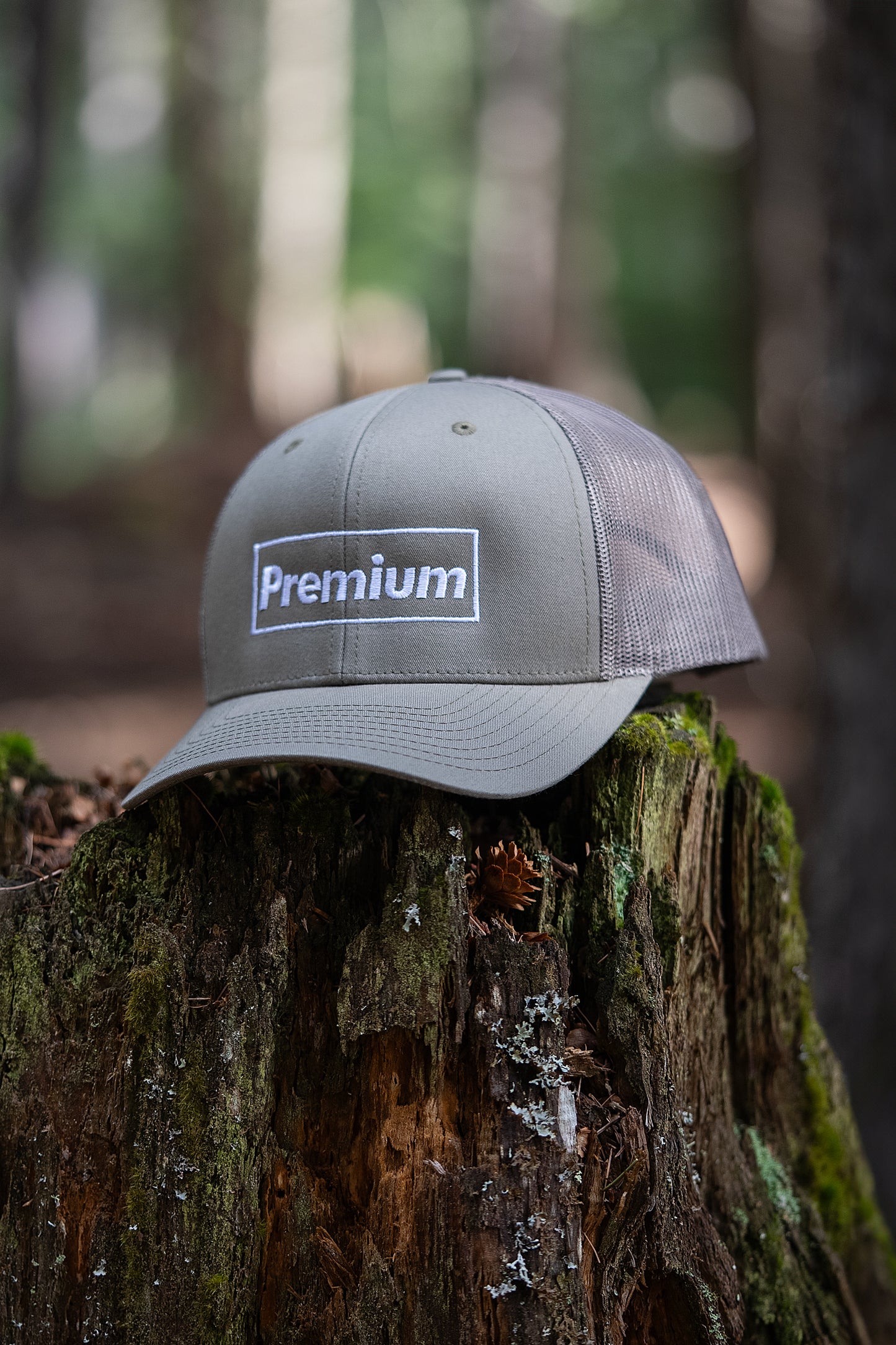 PREMIUM EMBROIDERED GREEN TRUCKER HAT