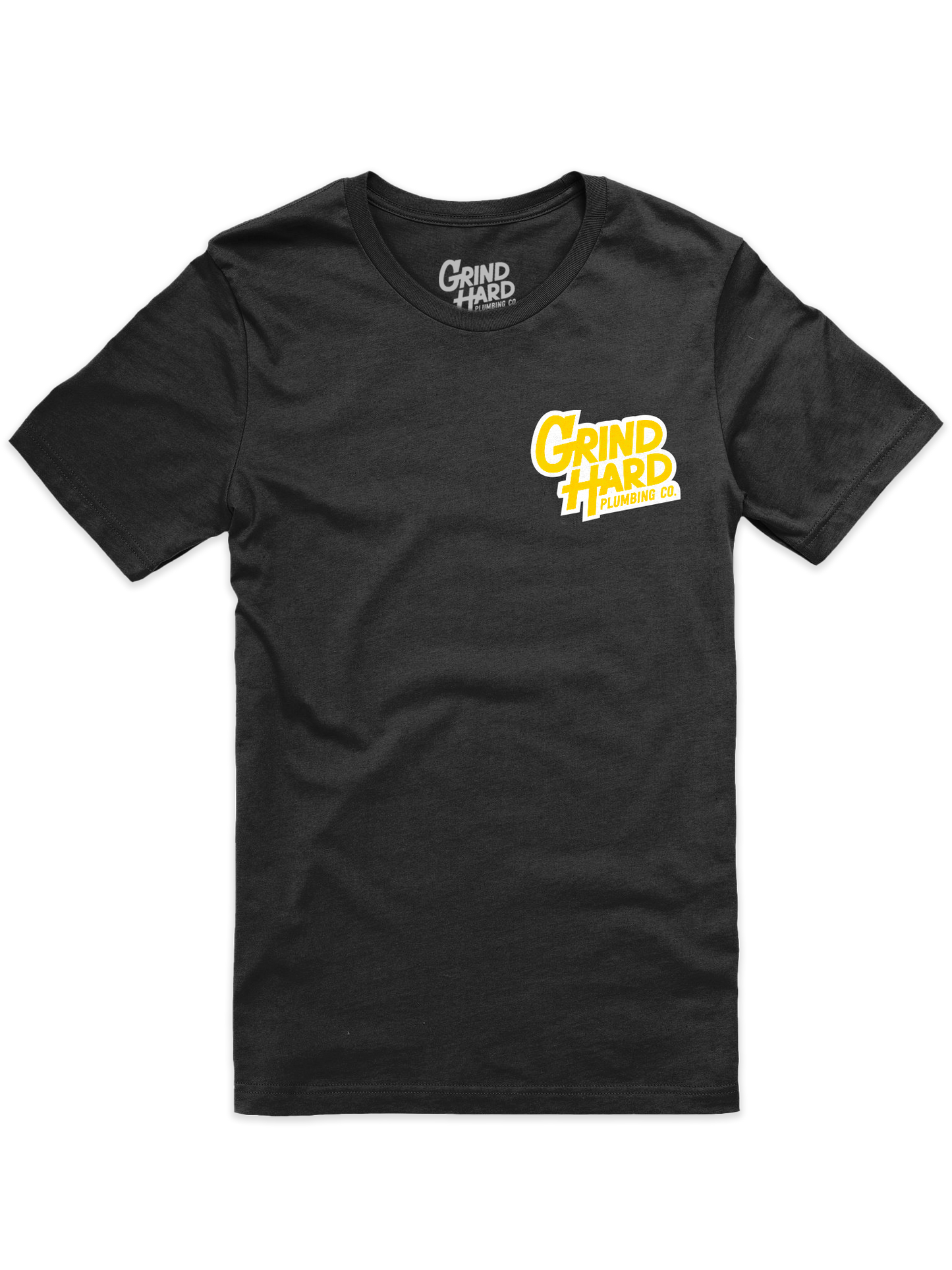 GRIND HARD LOGO TEE - YELLOW