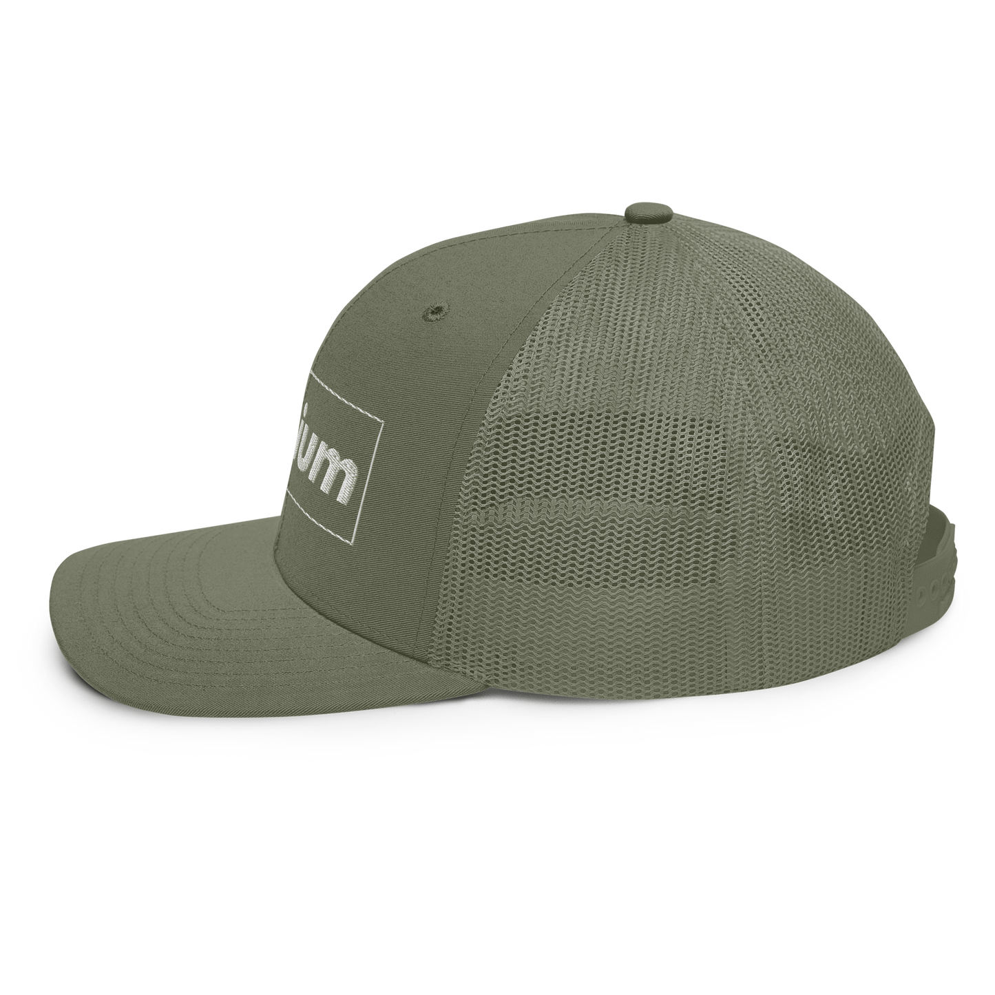 PREMIUM EMBROIDERED GREEN TRUCKER HAT