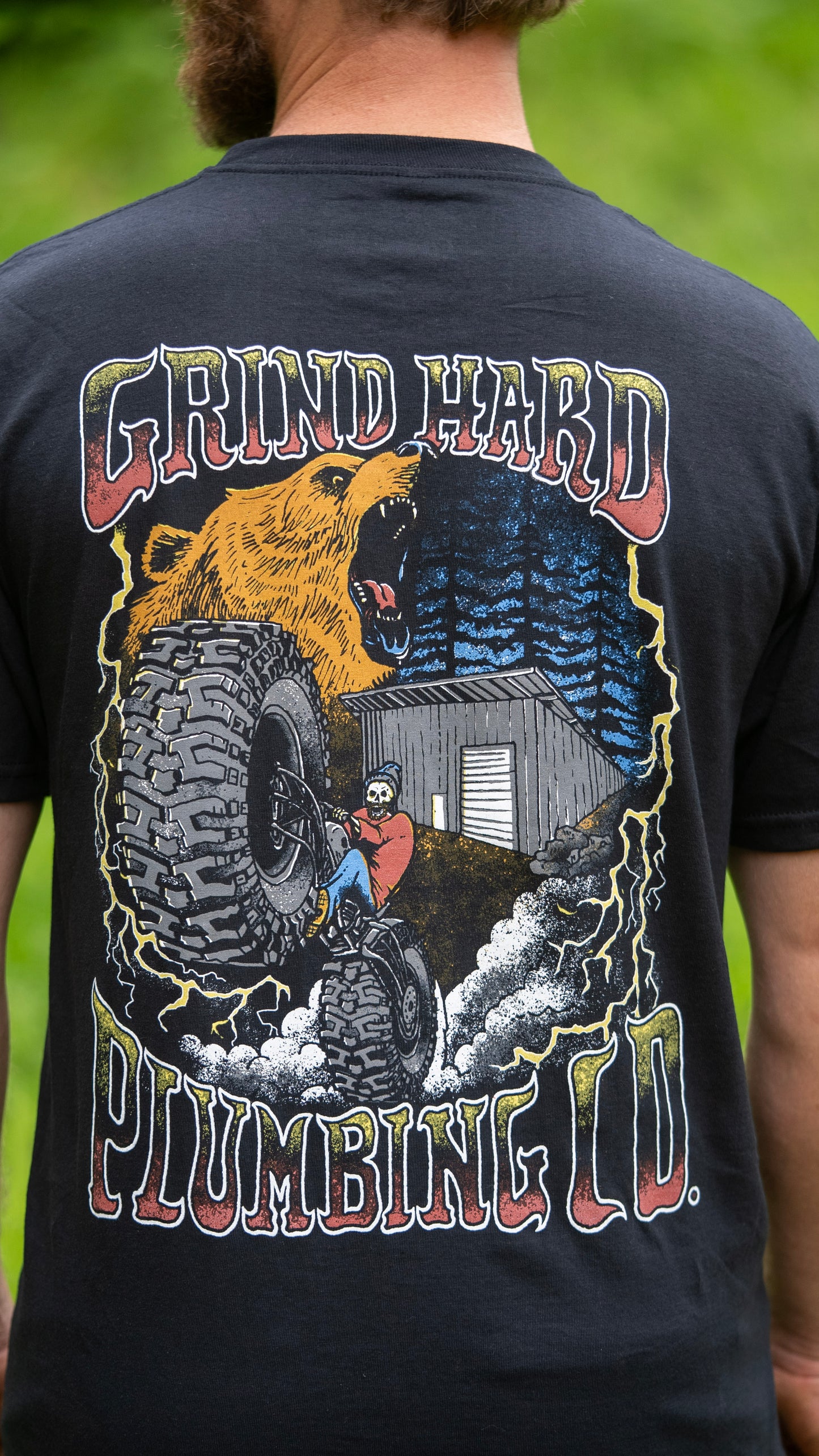 MONSTER CHOPPER IN THE WOODS TEE