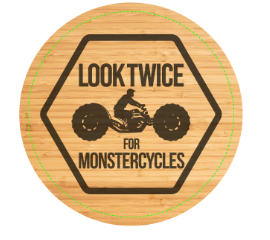 MONSTERCYCLES COASTER (SET OF 4)